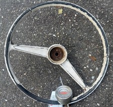 1961 1962 1963 Chevrolet Corvair Steering Wheel With Chrome Center 1961 1962 1963 Chevrolet Corvair Steering Wheel With Chrome Center