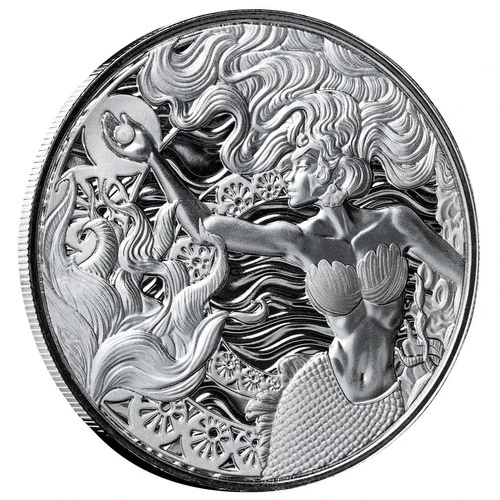 2025 Samoa Mermaid & Pearl  Princess of the Seas Scottsdale 1 oz .999 FineSilver