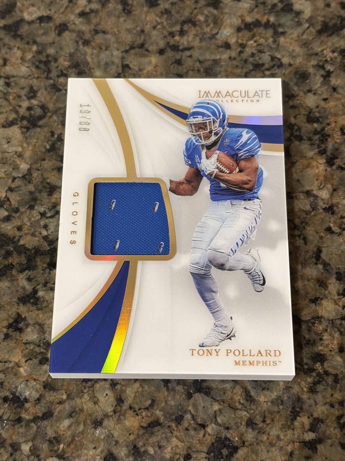 Tony Pollard Panini Immaculate Collegiate Immaculate Jumbo Relics #32 Jersey Number