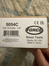 Sioux Tools Force 1/4" Straight Die Grinder Air 5054C