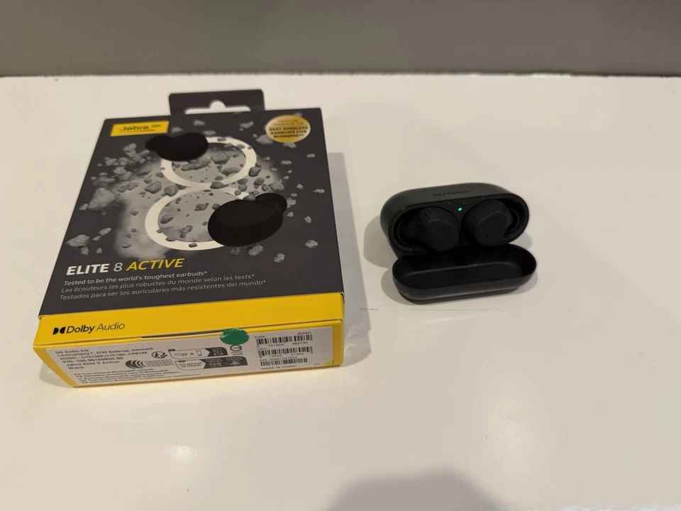 Jabra Elite 8 Active Wireless In-Ear Headphones (Black) IP68 Water Resistance. - Image 4 of 4