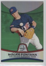 2010 Bowman Platinum Prospects Green Refractor 362/499 Nolan Fontana #PP35 0dk