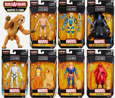 2024 Marvel Comic Legends ZABU BAF Set of 7 6'' Scale Hasbro Action Figures