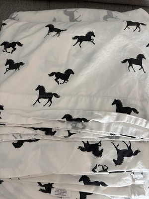 Emily & Meritt for Pottery Barn Teen horse patterned Queen Fitted & Flat sheet