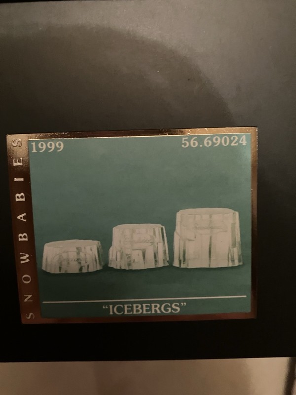 Dept. 56 Snowbabies Icebergs Display Platforms