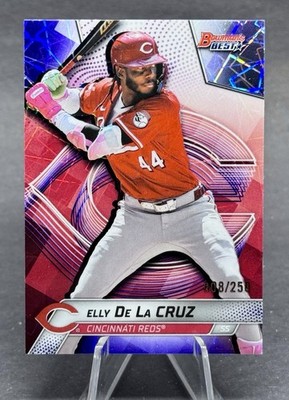 2025 Bowman's Best - Elly De La Cruz #37 Purple Lazer Refractor /250