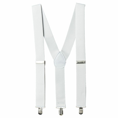 WIDE ADJUSTABLE BRACES SUSPENDERS ELASTIC PLAIN COLOURS CLASSIC GENTS LADIES UK - Afbeelding 27 van 28