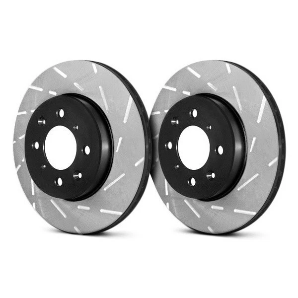 Rotores de freno EBC USR BlackDash Series Sport ranurados de 1 pieza para BMW Z4 03-06 Foto 4 de 4