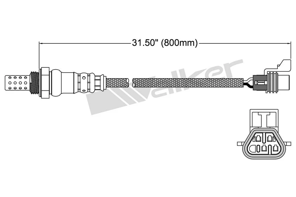 Sensor de oxígeno Walker para 05-06 Cadillac XLR 250-24743 Foto 2 de 4