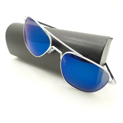 Randolph Aviator Matte Chrome Atlantic Blue Bayonet New Sunglasses Authentic USA
