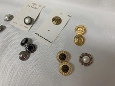 SILVER AND GOLD BUTTONS LOT ASSORTMENT REPLACEMENTS CRAFT PROJECTS