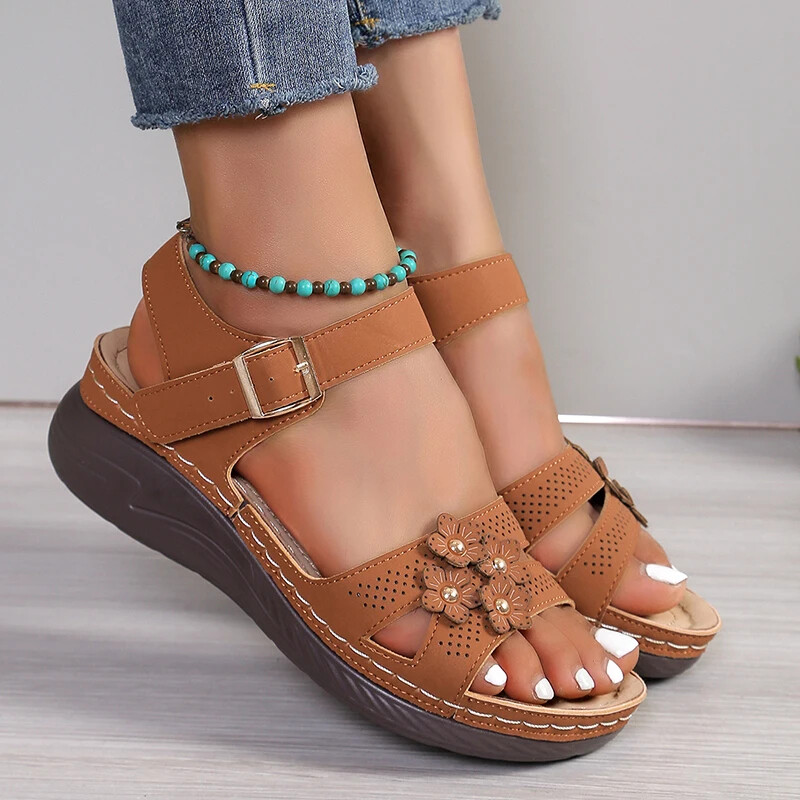 New Women Casual Orthopedic Wedge Sandals Ladies Summer Comfort