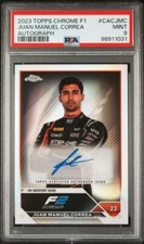 2023 Topps Chrome F1 Juan Manuel Correa AUTO #CACJMC PSA 9