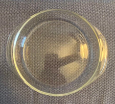 Pyrex 221 8-1/4 Inch Pie Plate Baking Dish Clear Glass Tab Handles Made in USA
