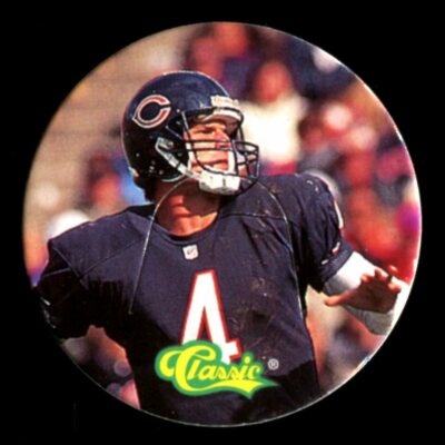 1993 Classic NFL Football Pogs TONX #52 JIM HARBAUGH CHICAGO BEARS