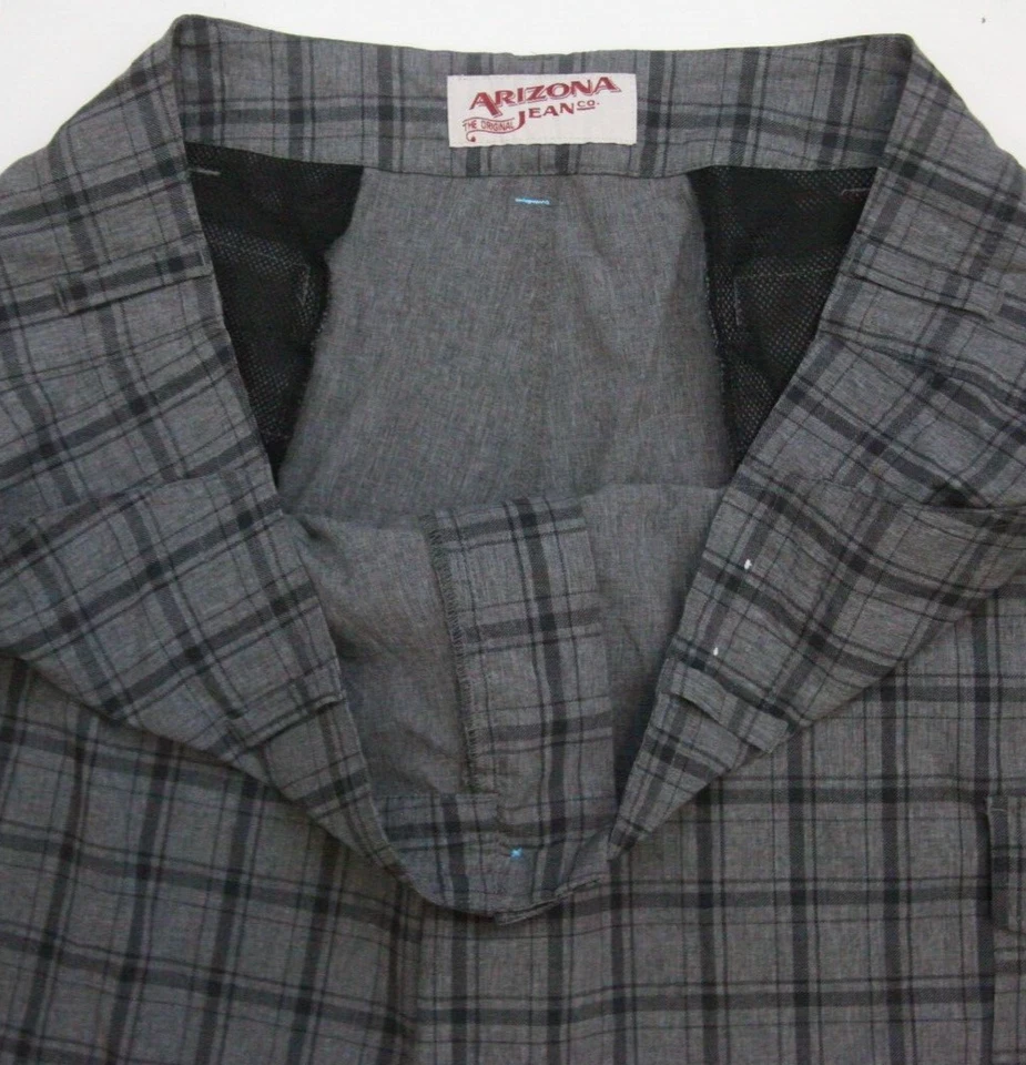Arizona Jean Co. Gris Hombre Carga Vestido Pantalones Cortos Hombre XXL 40" Cintura x 10" 1-383 Foto 2 de 4