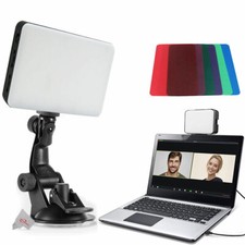 120 Rotatable Led Video Light With 6 Color Inserts Brightness Adjustments