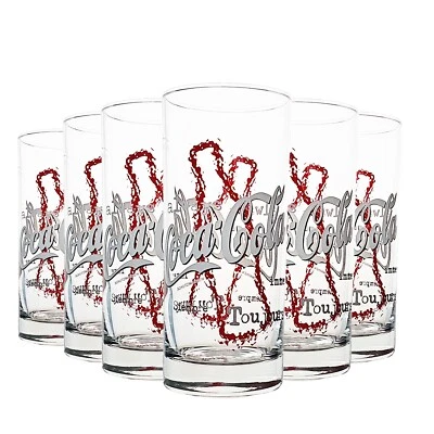 COCA-COLA 6x Coca Coca Toujours 0,3l Glas Gläser Set Bar Limo Colaglas Coke Bar Set