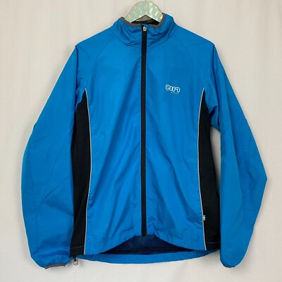 2117 of Sweden Jacket Men Large Blue Windbreaker Lightweight Full Zip Activewear
