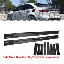 78.7" Side Skirt Extension Splitter Rocker Panels Lip For Toyota Corolla Hybrid