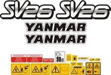 Yanmar SV26 Set mini decalcomanie scavatore. 