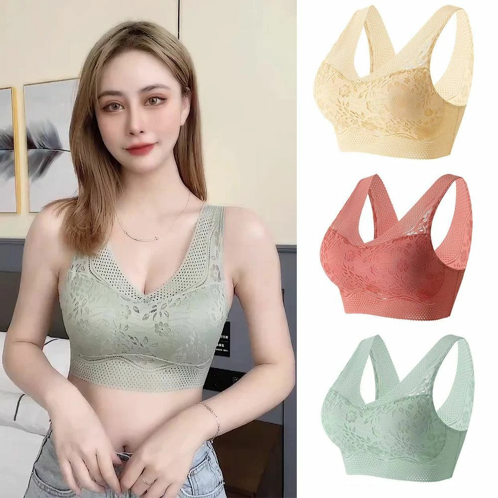 Women Lingerie Sexy Sports Bra Breathable Underwear Shockproof Seamless  Shirt