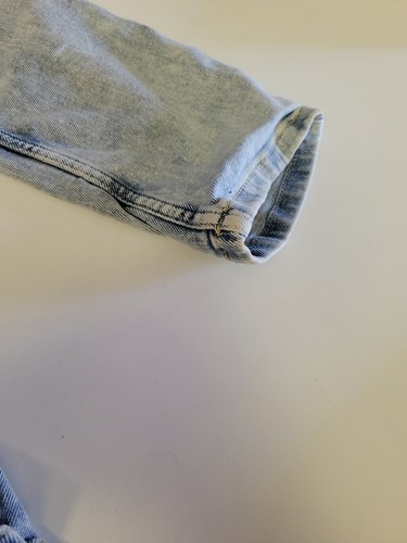 Justice X Stranger Things Denim Mini Mom Jeans Patched Girls Size 14 - Picture 4 of 19