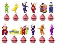 12 pcs Teletubbies   cupcake  Toppers / Decoration Party Non- edible