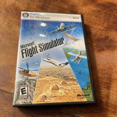 Microsoft Flight Simulator X (PC, 2006) Complete W/ Box & Manual