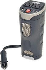 200W Car Power Inverter with USB Ports  Cup Holder Design, Gray