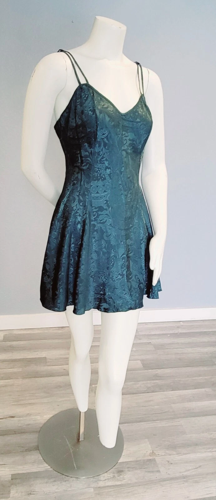 UNDERCOVER RARO ABITO CORTO SLIP VERDE BABYDOLL VICTORIA'S SECRET ETICHETTA ORO VINTAGE ANNI 90