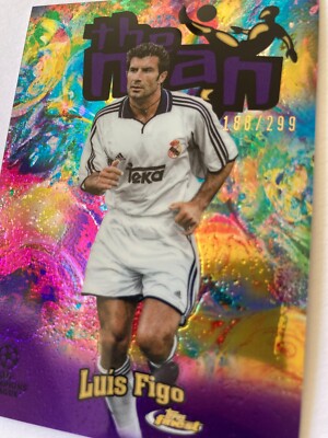 2022-23 Topps Finest UEFA Luis Figo The Man /299 Purple #FTM-5 SP