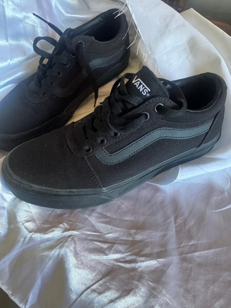 Zapatillas Vans Old Skool negras para chicas, talla 38,5 europea