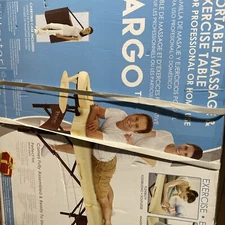  28" Argo Portable Massage Table in with Walnut Legs- Spa Bed Standard Cream