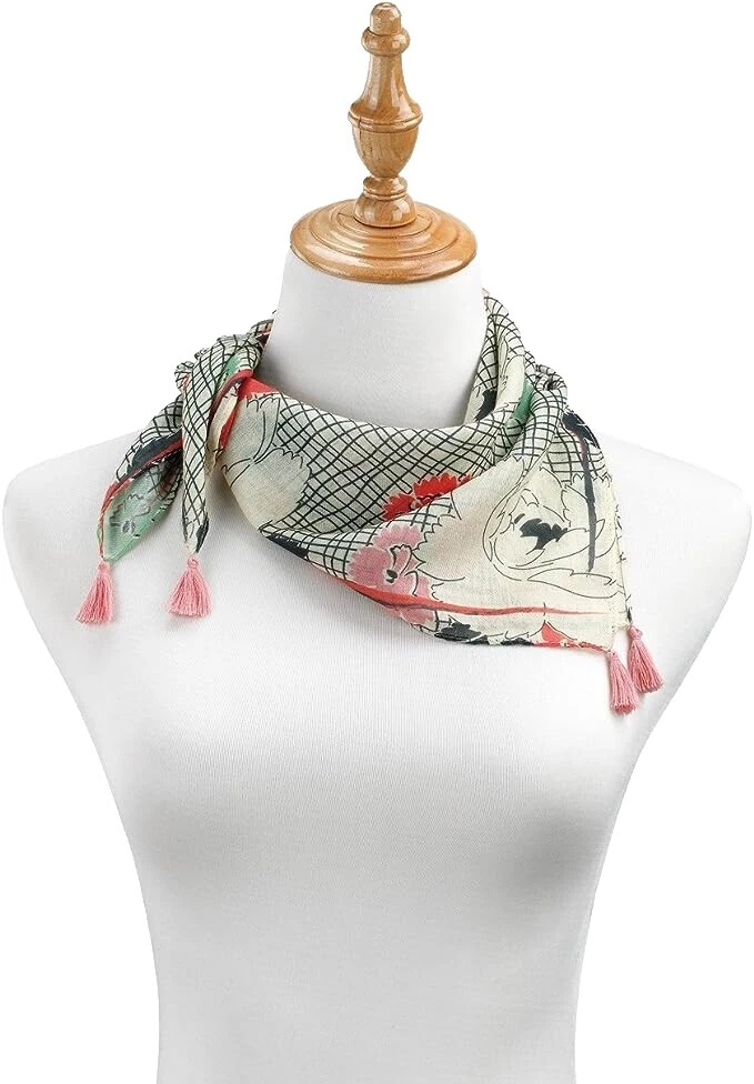 Polyester Floral Scarves & Wraps for Women