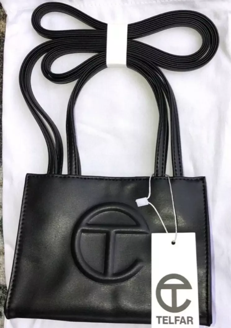 Telfar Mini Shopping Bag in Black