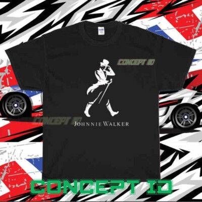 NEW SHIRT JOHNNIE WALKER 2 LOGO RACING T-SHIRT UNISEX FUNNY USA SIZE S-5XL