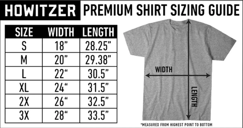 Howitzer Style Men's T-shirt Sweet Land Military Grunt MFG - Picture 4 of 7