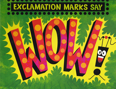 EXCLAMATION MARKS say Wow! Children's Learning to Read Write Story Book New