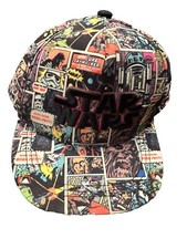 STAR WARS Comic Panel Snapback Baseball Cap Hat Size S M 4-7 Yrs Child