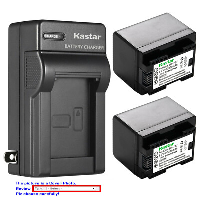Kastar Battery AC Wall Charger for Canon BP-727 Canon VIXIA HF R82 HFR82 Camera