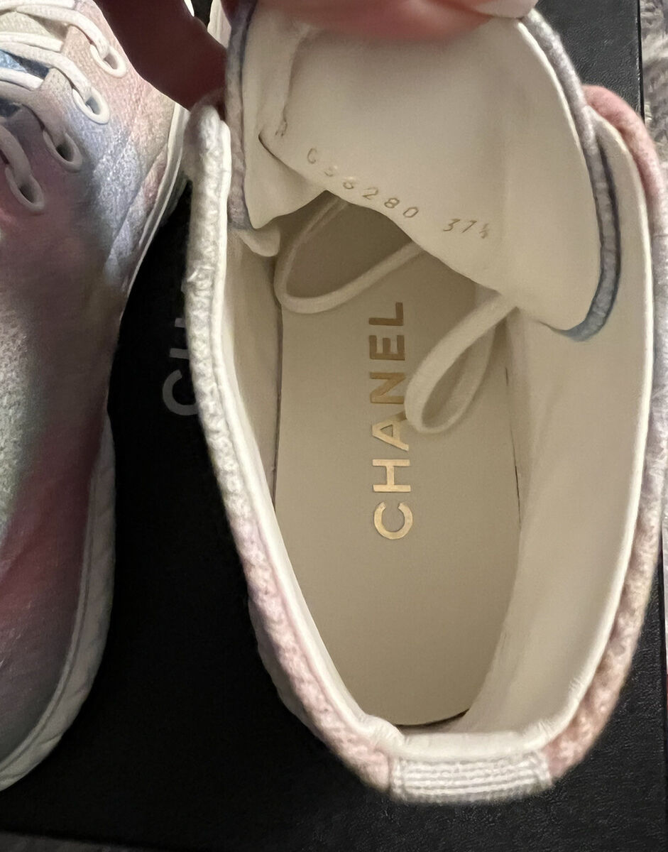 Chanel Printed Multicolor High Top Sneakers CC Logo | eBay Chanel Printed Multicolor High Top Sneakers CC Logo | eBay