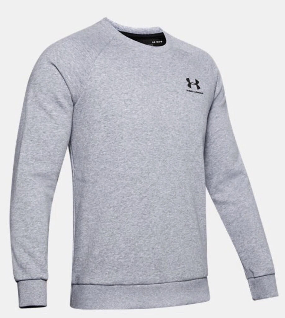 Under Armour UA Rival Soft Fleece Crew Heather Grey Colorway Mens 2XL