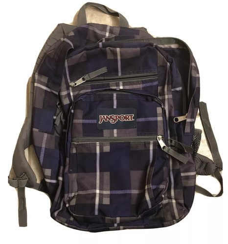 Jansport Purple Plaid Backpack | eBay