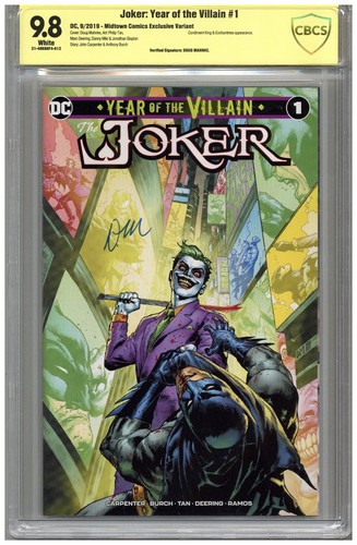 Joker: Year of the Villain  # 1   CBCS   9.8   NMMT   White pgs  SIGNED BY DOUG