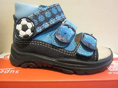 Superfit LL-Sandale hellblau/dunkelblau KVLederfußbett Neu !!! - Bild 1 von 4