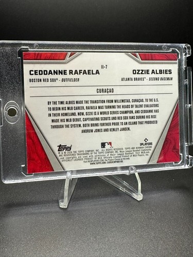 Ceddanne Rafaela / Ozzie Albies 2024 Bowman Chrome International Impact RC #II-7 - Picture 2 of 2