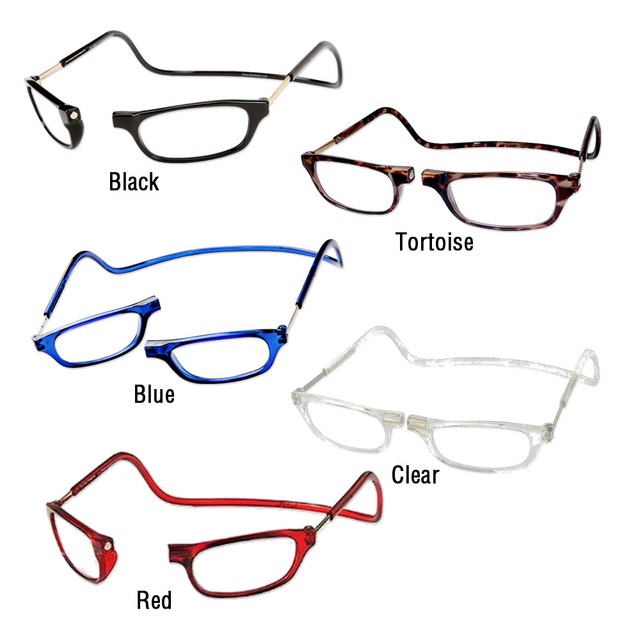 Clic Reader Eyeglasses Original Readers Black Full Rim Reading