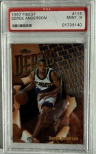 1997 Finest Derek Anderson #114 PSA 9 Mint NBA