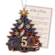 USA 250th Anniversary Christmas Ornament Patriotic Tree Decoration